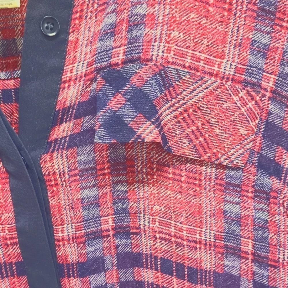 BCBGMAXAZRIA Silkâ Plaid ButtonâDownâDressâSizeâXXS - Picture 5 of 9